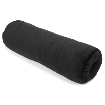 Poduszka dekoracyjna wałek z guzikiem 50 cm - czarny