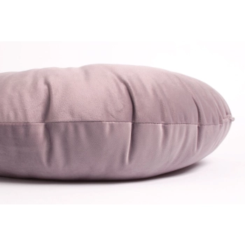 Okrągła poduszka welurowa OLIWIA 40 cm - pudrowy róż