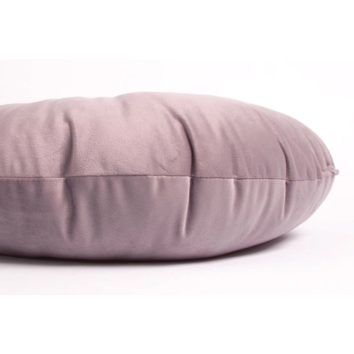 Okrągła poduszka welurowa OLIWIA 40 cm - pudrowy róż