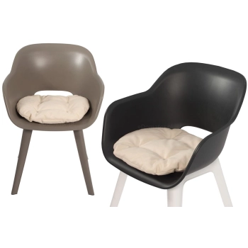 Poduszka na krzesło KAMILA 43 x 40 cm - kremowa