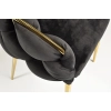 Krzesło designerskie glamour BALLOON - czarny