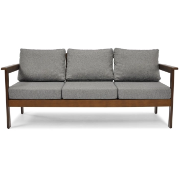 Sofa 3-osobowa ogrodowa BELLA - brąz/grafit