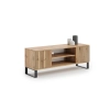 Szafka RTV 155 cm loft dąb craft złoty - lamele