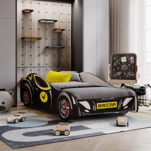 Łóżko dziecięce auto Batcar black 160x80