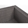 Sofa ogrodowa 2-osobowa z technorattanu MALAGA - brązowa