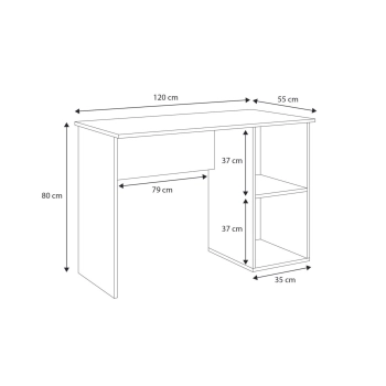 Biurko Tako szare  120x55