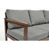 Sofa 3-osobowa ogrodowa BELLA - brąz/grafit