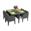 Meble ogrodowe COLUMBIA 5 zestaw 4-osobowy - grafitowy