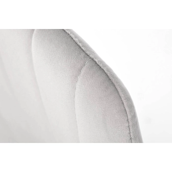 Krzesło welurowe SOFIA - szare