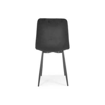 Krzesło welurowe SOFIA - czarne