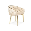 Stylowe krzesło glamour BALLOON - beżowe