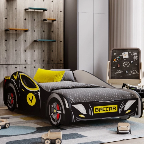 Łóżko dziecięce auto Batcar black 140x70