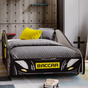 Łóżko dziecięce auto Batcar black 160x80