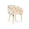 Stylowe krzesło glamour BALLOON - beżowe
