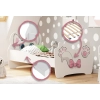 Łożko pojedyncze Pink Cat 140x70 z materacem