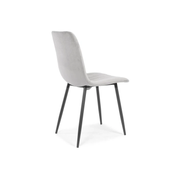 Krzesło welurowe SOFIA - szare