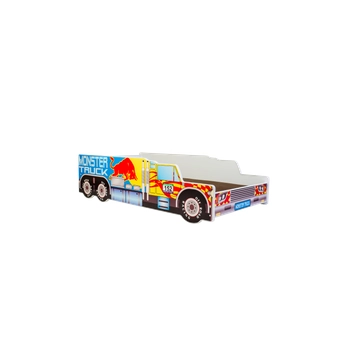 Łożko pojedyncze Monster Truck 140x70 z materacem