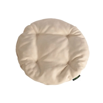 Poduszka okrągła na krzesło OFELIA 36 cm - kremowa