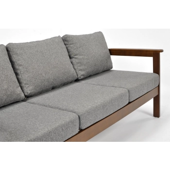 Sofa 3-osobowa ogrodowa BELLA - brąz/grafit
