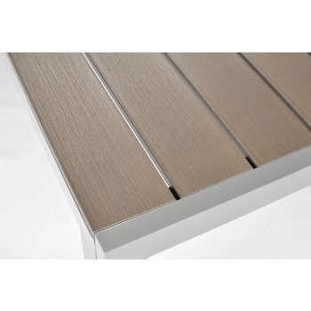 Stół ogrodowy aluminiowy MODENA 150 - Srebrny