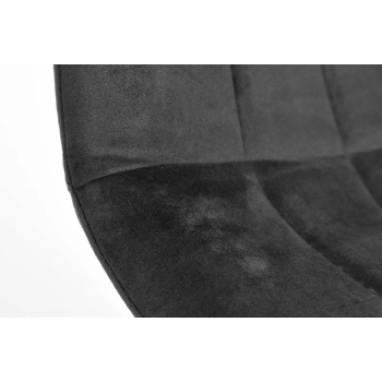 Krzesło welurowe SOFIA - czarne