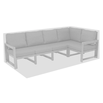 Pokrowiec na narożnik ogrodowy lewy lub prawy 260x140x82cm -zielony