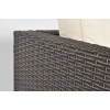 Sofa ogrodowa 3-osobowa z technorattanu MALAGA - brązowa