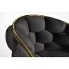 Krzesło designerskie glamour BALLOON - czarny