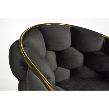 Krzesło designerskie glamour BALLOON - czarny