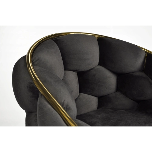 Krzesło designerskie glamour BALLOON - czarny