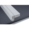 Stół ogrodowy aluminiowy WENECJA 150 x 90 cm - srebrny