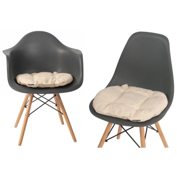 Poduszka na krzesło KAMILA 43 x 40 cm - kremowa