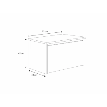 Skrzynia na zabawki Daria biała