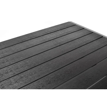 Stół ogrodowy aluminiowy MODENA 150 - srebrno-czarny