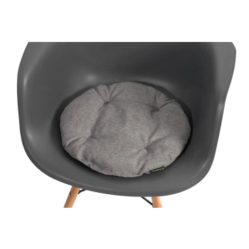 Poduszka okrągła na krzesło OFELIA 36 cm - jasnoszara