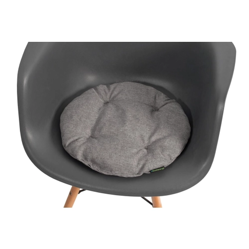 Poduszka okrągła na krzesło OFELIA 36 cm - jasnoszara