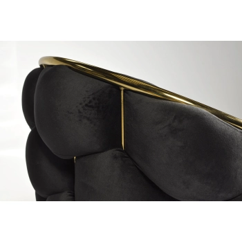 Krzesło designerskie glamour BALLOON - czarny