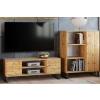 Szafka RTV 155 cm loft dąb craft złoty
