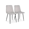 Krzesło welurowe SOFIA - szare