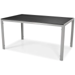 Stół ogrodowy aluminiowy MODENA 150 - srebrno-czarny