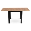 Stół rozkładany SALON WIKI 80-160 cm Dąb Craft/Czarny I Kowalczyk Meble