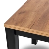 Stół rozkładany SALON WIKI 80-160 cm Dąb Craft/Czarny I Kowalczyk Meble