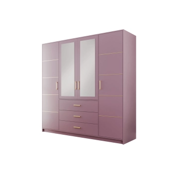 Szafa Bali II D4 SALON SYPIALNIA lamele lustro