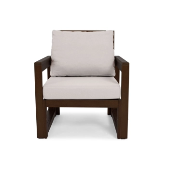 Zestaw balkonowy MALTA dla 2 osób- ciemny brąz/szary