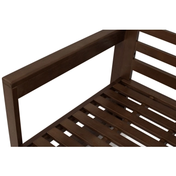 Zestaw balkonowy MALTA dla 2 osób- ciemny brąz/szary