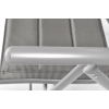 Zestaw ogrodowy aluminiowy MODENA Stół i 6 krzeseł - Srebrny