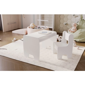 Timi stolik + krzesełko kolor biały