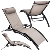 Leżak OGRODOWY RELAX wygodny składany aluminiowa 57938