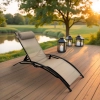 Leżak OGRODOWY RELAX wygodny składany aluminiowa 57938