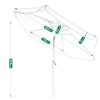 Parasol ogrodowy 300 cm łamany 54036